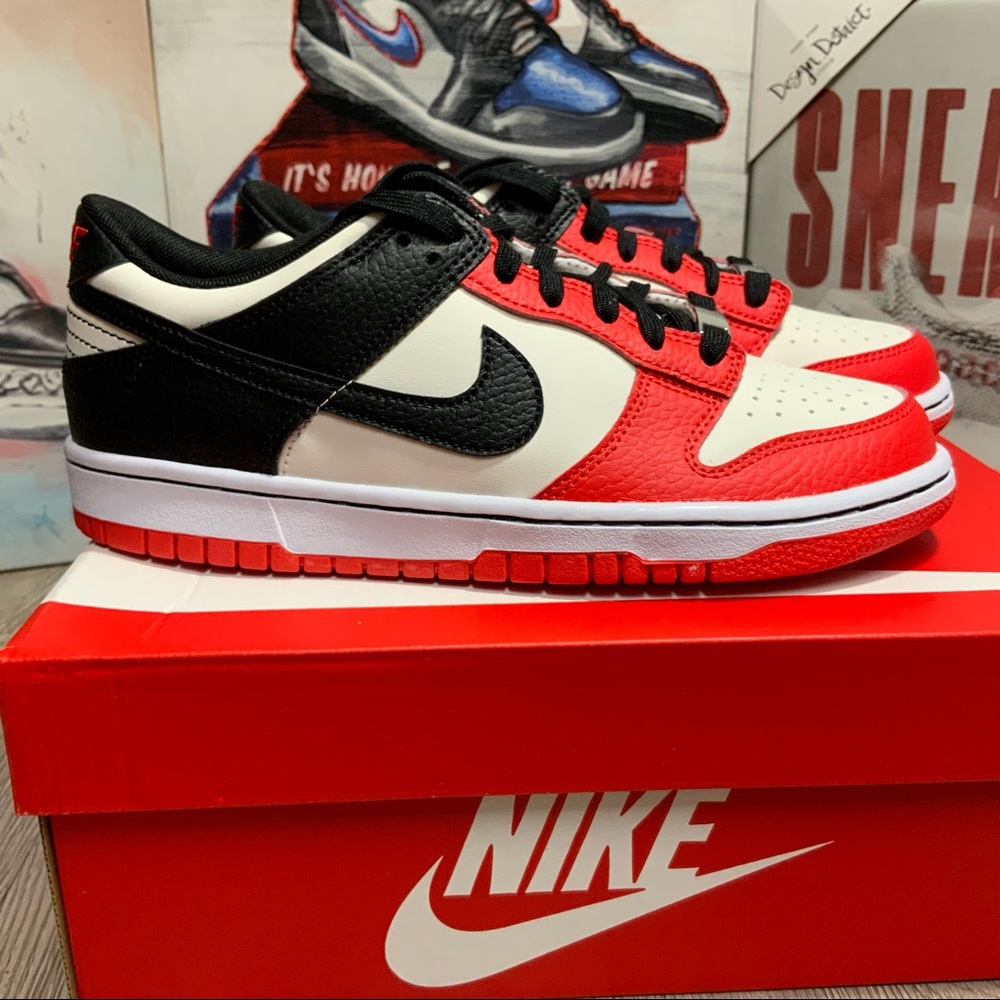 Nike Dunk Low EMB x NBA 75th Anniversary Bulls  - DO6288-100 Size 6Y / 7.5W